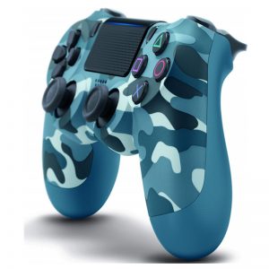 Wireless Controller Blue Camouflage for PS4 - Video Game Precision Control Gamepad Joystick for Playstation 4/Pro/Slim
